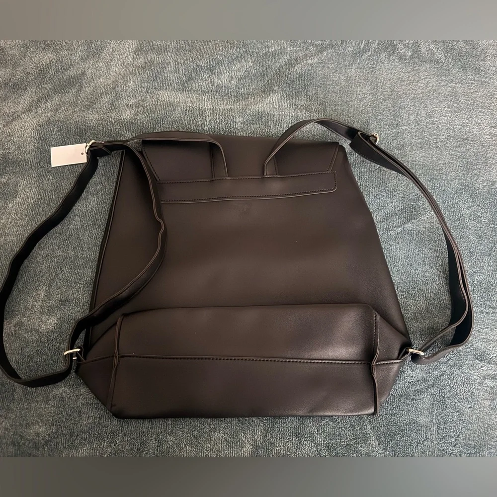 New Solstice Sunglasses Black Faux Leather Shoulder Backpack Handbag
